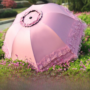 สไตล์เกาหลี ม่านบังแดดโค้ง รัฟเฟิล ร่มเจ้าหญิง สีดำ กาวกันแดดร่มกันแดด ร่มกันแดดซันนี่ นักเรียน ร่มกันแดดอเนกประสงค์ ป้องกันรังสียูวี