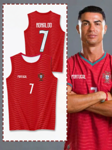 Cristiano Ronaldo Match Team Jersey Moisture Wicking Ice Silk Vest
