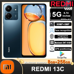 Xiaomi | Original SmartPhone Redmi 13C 5G 8GB+256GB 5000mAh Dimensity 6100+ 6.74" ultra-large Display 50MP+5MP AI Camera 18W Battery Type