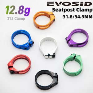 EVOSID MTB Bike Seatpost Clamp 31.8mm Road Bicycle Seat Tube Clip 34.9mm Ultralight Mountain Bike Seat Pipe Bicycle Accessories