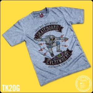 เสื้อยืดคอกลมแขนสั้น ผ้าTK พิมพ์ระบบ Sublimation นุ่ม สวมใส่ สบาย ระบายอากาศไม่ร้อน ( รหัสสินค้า TK 20 )