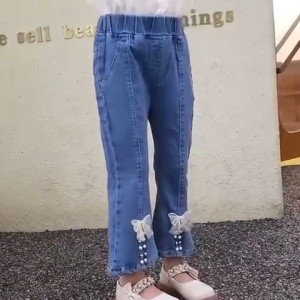Terbaru Celana Jeans Anak Perempuan Usia1-10 Tahun Jeans Cutbray Anak Perempuan Import Kekinian