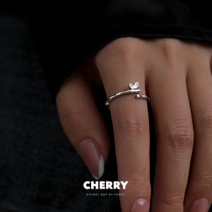 Silver Bamboo Joint Simple Bracelet Knuckle Ring Female Ins Fashion Minimalist Personalized Cold Style Adjustable Pinky Ring