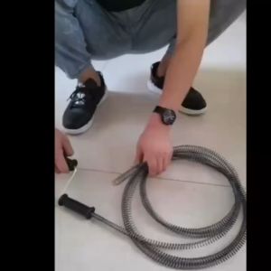 เคลื่อนที่ฟรี: HP302 กล้อง กล้องงูเหล็ก กล้องงูเหล็กทะลวงท่อ อ่างล้างหน้า กล้องงูเหล็กล้วงท่อ สปริงทะลวงท่อ ราคาถูก และความยาว 15 เมตร เส้นผ่าศูนย์กลาง 15 มิตร