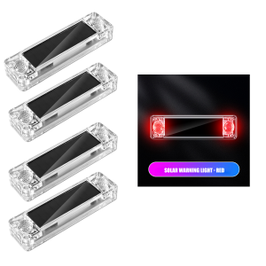 KEVANLY | Multifunction Solar Strobe Warning Light Car Motorcycles Wireless In-Night Security Flashing Lamp Anti-Theft Alarm Lamp for Bike