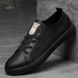 Giày Thường Ngày Nam Đế Bằng Cao Su Thoáng Khí Da Thật Đế Mềm Thoải Mái Giày Bệt Mùa Xuân Hè Phong Cách Mới