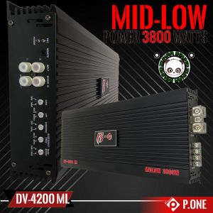 เพาเวอร์แอมป์ MIDLOW R-STRONG รุ่นDV-4200ML สุดยอดพาวเวอร์แอมป์ขับเสียงกลาง 12-20 ดอกกำลังขับ 3800W.แรงมากๆ ราคาประหยัดสุดๆขับเสียงกลางลูกโดด หรือข