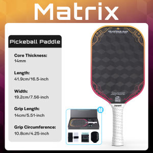 Joysent | Joysent USAPA Approved Pickleball Paddle 3D18K Carbon Fiber EPP Gear Foam Core Pickleball Racket Thermoformed 14MM Paddles Set
