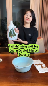 Nước Giặt Xả Hữu Cơ Bồ Hòn ECOCARE Kết Hợp Tinh Dầu Hoa Bưởi Giặt Xả An Toàn Với Mọi Loại Vải 1L-2L-4L