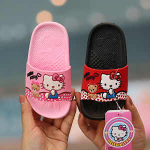 Girls Summer Indoor Home Slippers Cute Cartoon Baby Bathrooms Anti-slip Soft Bottom Cool Sandals Comfortable All Season Slippers