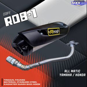 KNALPOT ROB1 RACING AEROX NMAX PCX LEXI BEAT VARIO SCOOPY GENIO XMAX