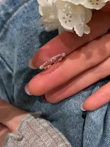 925 Sterling Silver Bowknot Ring For Women Hollow Out Extremely Fine Korean Sweet Romantic Jewelry Gift Dropshipping