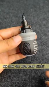 Bộ tua vít đa năng đảo chiều trợ lực 12 đầu