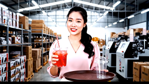 1000 Ly nhựa PET dung tích 360ml in một màu tăng thương hiệu cho quán cafe trà sữa Tặng thiết kế