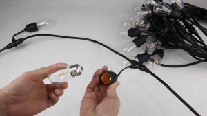 30 Kuning Lampu 30 Meter Fitting Kabel 2 Watt Tahan Hujan Kafe Panjng Pendek Lampu Gantung