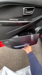 Perodua Myvi G3 2018-2024 Lower Door Panel Trim Carbon Fiber Interior Accessories 2020 2021 2022 2023 2024
