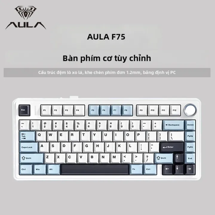 Bàn Phím Cơ Chơi Game Không dây/Bluetooth/có Dây AULA F75 RGB Tùy Chỉnh Cấu Trúc Gasket 75% OEM Dành Cho Máy Tính Để Bàn & Máy Tính Xách Tay