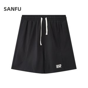 SANFU | Sporty Embroidery Casual Loose Breathable Shorts