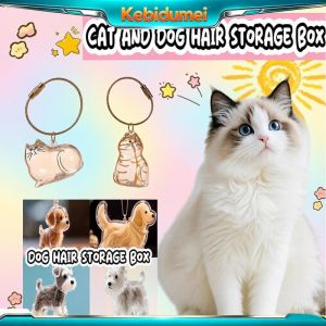 Kebigumei Dog & lông mèo lưu trữ dễ thương tự làm dây chuyền thủ công Móc Khoá dạng túi Mặt dây chuyền móc chìa khóa đôi trang sức bộ sưu tập quà lưu niệm quà tặng