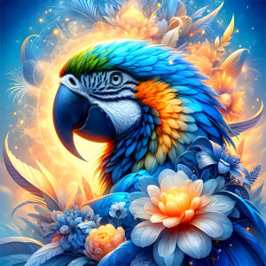 HUACAN Diamond Art Parrot Animal Flower Full Drill Handicrafts Diy New Diamond Mosaic 2026 Peony Flower Painting Flower