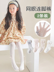 กางเกงชั้นในผ้าฝ้ายบางระบายอากาศสำหรับเด็กผู้หญิงในฤดูร้อน กางเกงชั้นในผ้าไหมป้องกันแมลงสำหรับเด็ก ชุดเดรสยาวปานกลาง ทรงหลวม สไตล์เรียบง่าย