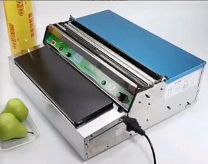 Máy bọc màng co thực phẩm cao cấp inox dày loại 1