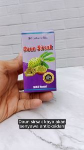 Kapsul Daun Sirsak Asli isi 60 - Herbal Untuk Kanker Tumor Benjolan Diabet Jantung dll