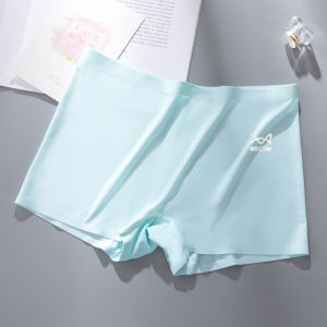 MiiOW | Womens Safety Pants Thin Ice Silk Seamless Underwear Briefs Invisible Anti-Light Summer Shorts Anti-Bacterial Cotton Crotch