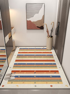 2025 New Luxury Entrance Door Mat Customizable Anti-Slip Carpet for Home Use Easy to Clean Modern Simple Rectangle Rug
