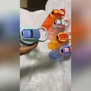 Large capacity plastic cup childrens straw water cup men and women baby cartoon duckbill cup