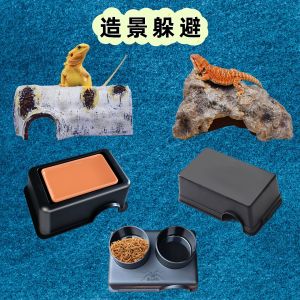 Bamboo Wood Rock Scene Hideout Platform for Reptiles And Amphibians Pet Supplies DJ/Xinjiang Uygur Autonomous Region