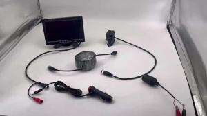 4.3/7 inch Car Reversing AV/4-pin Connector Backup Camera Vehicle 12-24v Rear View Monitor Mirror Parking Kit
