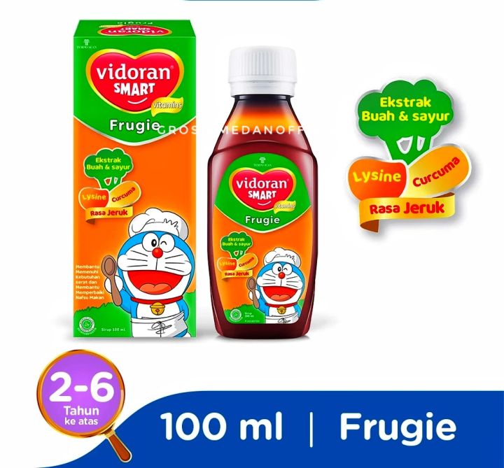 Vidoran Smart Frugie Syrup 100 Ml Rasa Jeruk Fruit And Vegetable Ekstrak Buah Dan Sayur