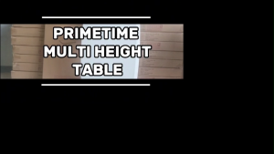 Primetime Folding Multi-Height Personal Table Length 30 inches x Width 20 inches x Height 15 to 28 Inche