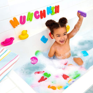 36pcs Alphabet Puzzle Childrens BathToy Foam Floating Toy EVA Education Learning Bathtub Bathroom Toys Early Education Stickers