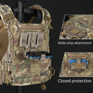 Phone Holder MOLLE Folded Navigation Board  Tri-Claw warfalcon Tactical Multi-Purpose Mobile Phone Navigator Holder Hunting Vest