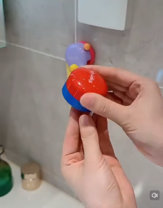 Tidy toothpaste shelf innovative toothpaste holder durable compact and beautiful easy to install