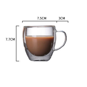 Cốc Thủy Tinh Trong Suốt Chịu Nhiệt Dùng Cho Cà Phê Espresso Sữa Rượu Whisky Trà Bia Cocktail Vodka Rượu Vang Đồ Uống Thân Thiện Với Môi Trường