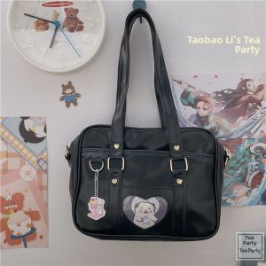 KDMILD | Cute Student Friendly Handbag PU Leather Crossbody Bag