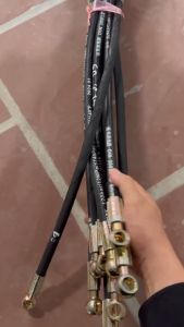 Tyo dầu 2 đầu khuyên các phi 10 12 14 16 các độ dài 30cm 40cm 50cm 60cm 70cm 80cm 1m dùng cho các loại xe ô tô máy móc tyo dầu thép bọc vải ngoài