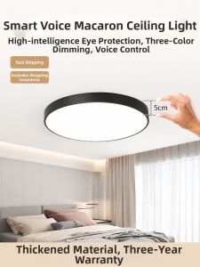 SUNPAI LIGHTING | Tri-color Dimmable Super-thin Circular Iron Ceiling Light