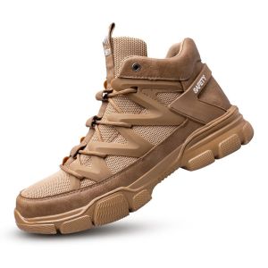 Sepatu Safety Tactical Pria Ujung Besi Anti Smash Anti Paku Anti Slip Outdoor Original