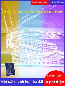 YUANMUXUAN | Solar Water-resistant Bright 3-color Changing LED Outdoor Light