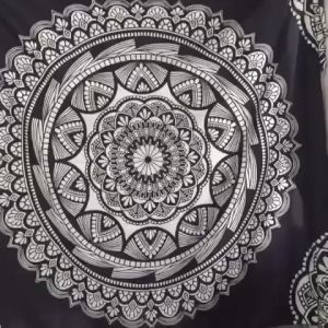 【New arrival】 150 * 150cm Mandala Tapestry Wall Decor Beach Towel Space Planet Hanging Wall Decoration