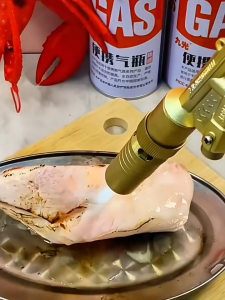 Gas Torch Blowtorch Flame Tool Copper Head Welding Torch for Outdoor Camping BBQ Heating