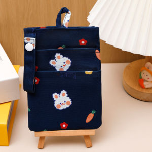 Nurse Cartoon Print Pen Bag Dental Doctor Waterproof Leaking Proof Cotton Material Pouch Versatile Medical Supplies