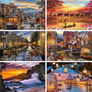 Beautiful City Scenery Scene Jigsaw Puzzle 500/1000/1200/2000PCS Mindful Game Stress Relief Decor Gift