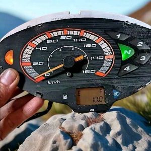 polarizer plus mika susu putih set atas bawah Lcd speedometer karisma 125 X/D Original