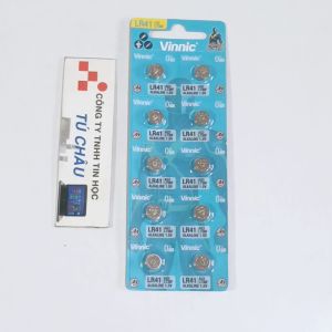 Pin 1.5V L736F LR41 192 V3GA AG3 92A SR41 SR41SW 392A L736 / HIệu VINNIC Alkaline (Vĩ 10 Viên)