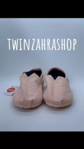Sepatu Wakai Pria Wanita Simpel Slip On Canvas Casual Keren Santai Kekinian Slip Full Pink